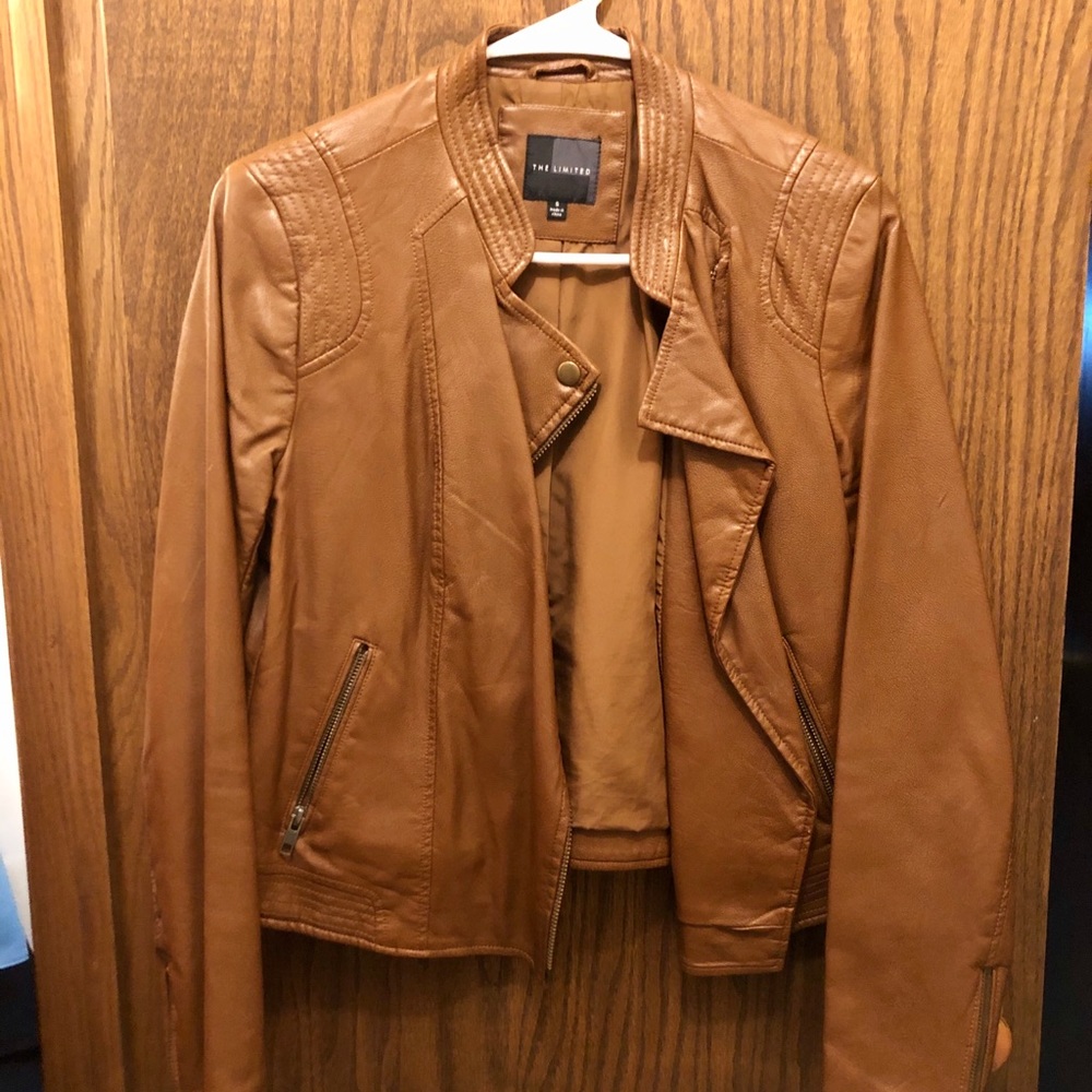 Camel leather jacket
